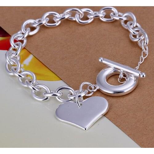 Bracelet 925 silver fashion jewelry bracelet 925 silver bracelet heart jewelry wholesale awxa LH285