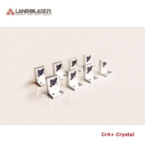 Cr4+:YAG crystal with frame , size : 8*8*4mm ,for YAG laser headpiece