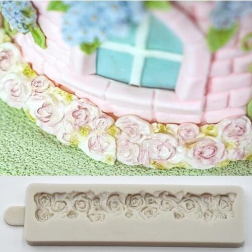 Flower Vin Cake Mold Fondant Mould Cake Decorating Tools Silicone Mold DIY Kitchen Baking Tools Mold for Baking
