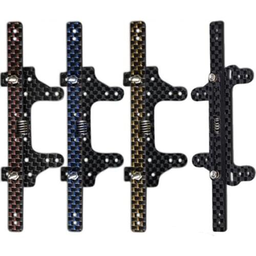 Suspension Modify Parts For Tamiya Mini 4WD Racing Car Model 95007/95008 Front/Rear Carbon Fiber Plate With Spring