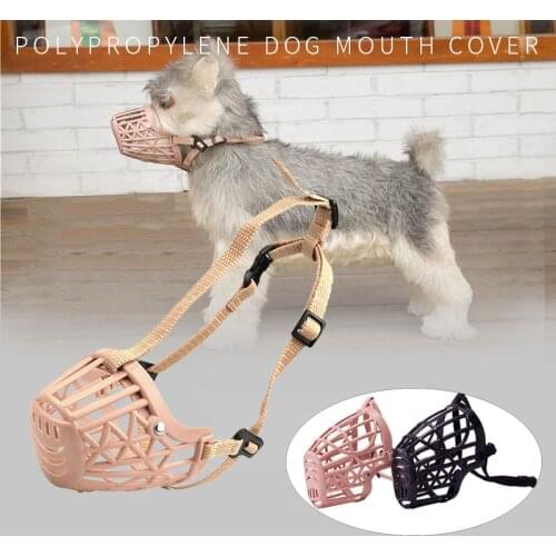 Dog Cat Pet Mouth Mask Soft Barking PE Anti Bark Bite Muzzle for Small Medium Dog Pet Product Supplies Outdoor Accessories