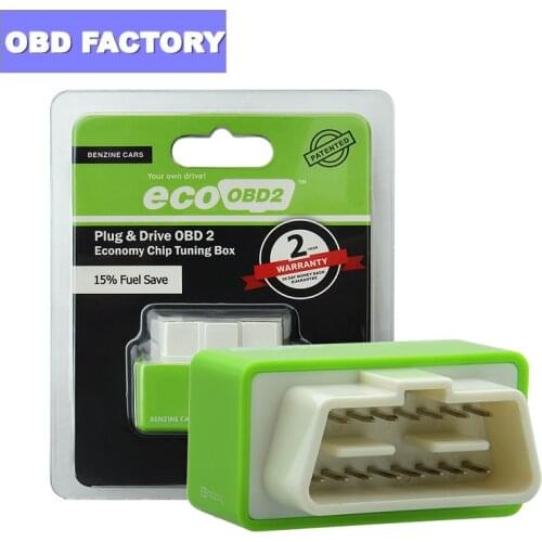 EcoOBD2 Benzine Gasoline Cars Economy Chip Tuning Box Plug and Drive Eco OBD2 Interface15% Fuel Save