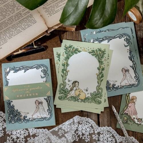 15pcs/bag Elf Garden Leaf Label Material Paper Junk Journal Planner Scrapbooking Vintage Decorative DIY Craft Background Paper
