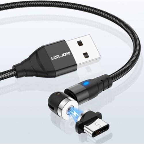 Hotest 540 Rotate Magnetic Cable Micro USB Type C Cable Charging Magnetic Charger Cable For iPhone 11 Pro XS Max Samsung Xiaomi