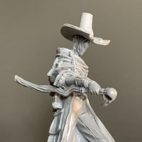 Fighter in Top Hat Board Game Miniatures Role Playing Figures TRPG Toys No Stand