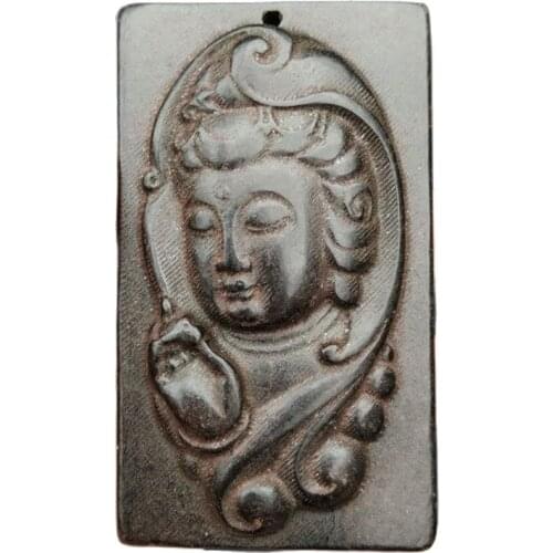 Collection of old jade, iron meteorite, Guanyin Buddha, jade brand, jade pendant