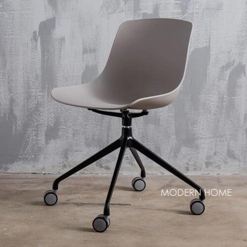 Modern Design Plastic and Metal Swivel Office Computer Study Chair, nice Fashion design loft popular W or W/O Wheel Chair Seat
