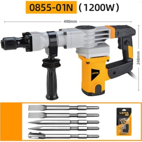 High Power Heavy Impact Electric Hammer 2580W 220V Concrete Breaker 30S Quickly Breaks The Wall 360 Degree Rotary Power Tools