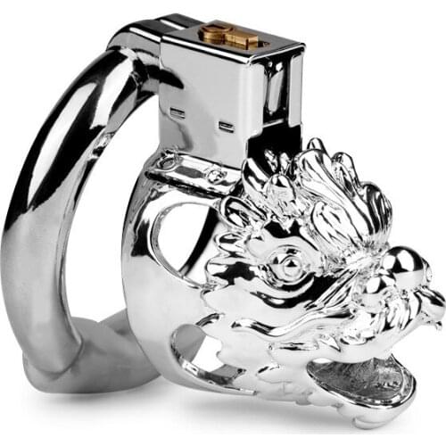 Male Invisible Lock Chastity Cage Faucet Stainless Steel Penis Ring Cage Male Abstinence Penis Glans Bondage Sex Toys For Men