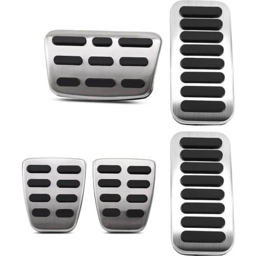 LHD AT MT Stainless Steel Gas Fuel Brake Pedal Pads Cover For for Kia Forte Rio 2018 2019 Car Styling