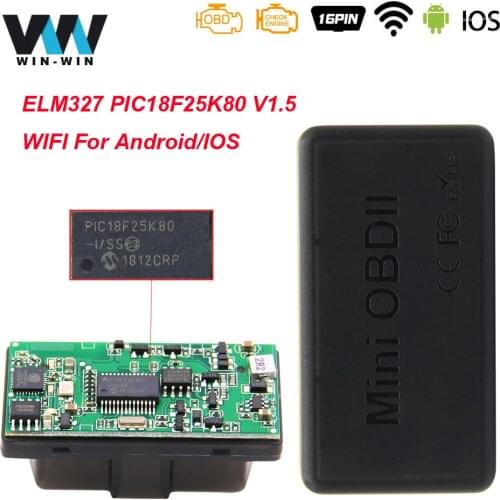 OBD2 WIFI Scanner ELM 327 ELM327 v1.5 Wi-fi PIC18F25K80 OBD OBD2 Car Diagnostic Auto tool Support for IOS/Android Code Reader