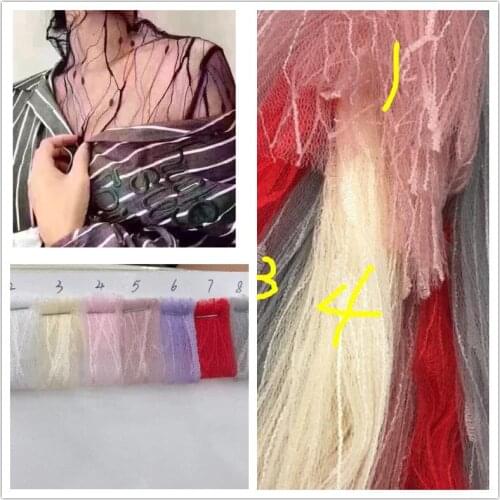 Polyester warp knitted flash net yarn Hanfu womens fresh flower packaging fabric accessories