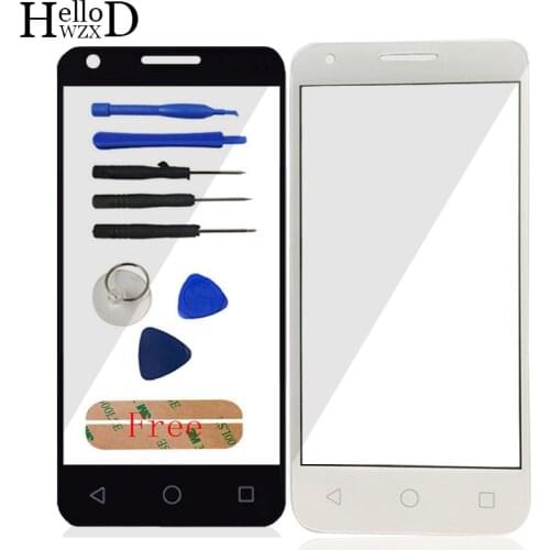 Front Outer Glass Touch Lens For Alcatel One Touch Pixi 3 4.5 4027D 4027X 5017 5017E OT4027 4027 VF795 Speed 6 Panel Adhesive