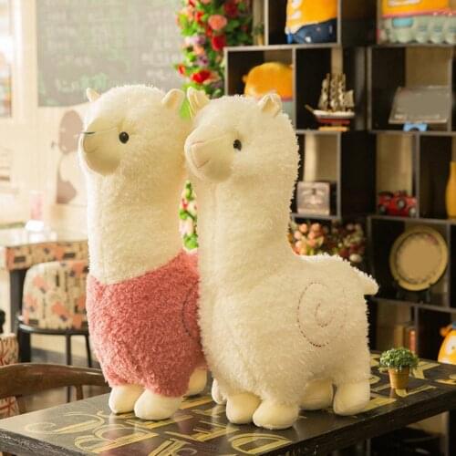 Plush Doll Cute Shape Realistic Modeling Built-in PP Cotton Alpaca Stuffed Dolls Indoor Decoration Exquisite Ornament Home Decor