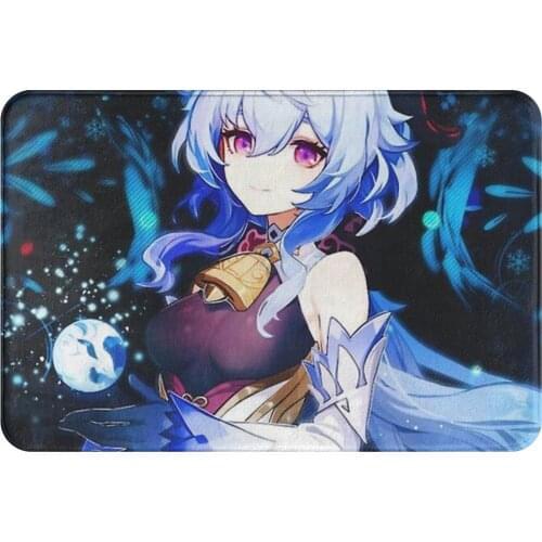 Genshin Impact Non-slip Doormat Ganyu Living Room Kitchen Mat Outdoor Carpet Indoor Pattern Decor
