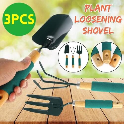 Garden tools 3-piece set garden potted multi-function shovel rake shovel household flower plant loosening shovel combination