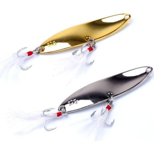 Super strength spoon fishing lure hard bait 7.5/10/15/20g Metal Spinner trout Sequins Noise Paillette Artificial bait swimbait