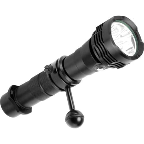 FEICHAO LED 1000LM/2000LM Flashlight Underwater Diver Diving Light w 1inch Ball Head Holder Bracket for Gopro Dual Handheld Part