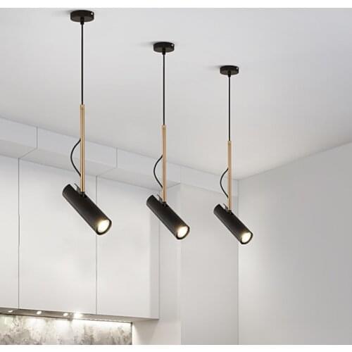 LED COB Kitchen Island Pendant Light Fixture Popular Suspension Lamp LED Spot Lighting Direction Adjustable Pendant Hang lamp