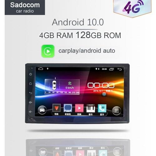 4G LTE module Android 10.0 8 core 4G RAM 64GB ROM Support 4G LTE SIM Network Car GPS 2 din Universal car Radio dvd player