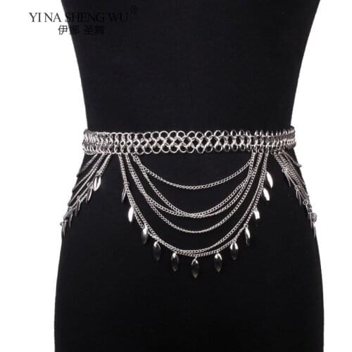 Bohemia Style Turkish Gypsy Belly Dance Waist Chains for Women Beach Belly Belt Sunshine Party Chain Jewelry Accessories Gift