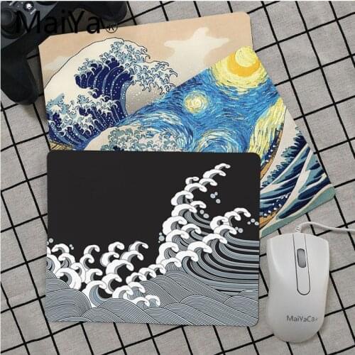 Maiya Top Quality Japanese wave art mouse pad gamer play mats Top Selling Wholesale Gaming Pad mouse