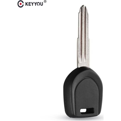 KEYYOU New Replacement Car Key Shell Transponder Key Fob Fit For Mitsubishi Eclipse Galant Endeavor Key Blank Left Blade