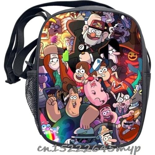 Gravity Falls Messenger Bags Girls Shoulder Bags for Travel Women Handbag Ladies Canvas Crossbody Bag Small Satchels