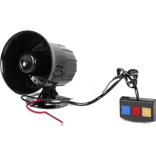 Practical Motorcycle Car Alarm Siren 3 Tone Horn Loud Speaker Auto Alarm Police Firemen Ambulance 3 Sound Car Horn