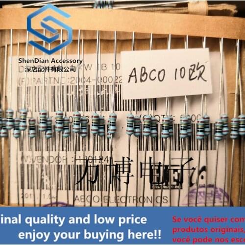 10pcs only orginal new can ABCO ABCO resistor 1/4W 0.25W 10 ohm 10R