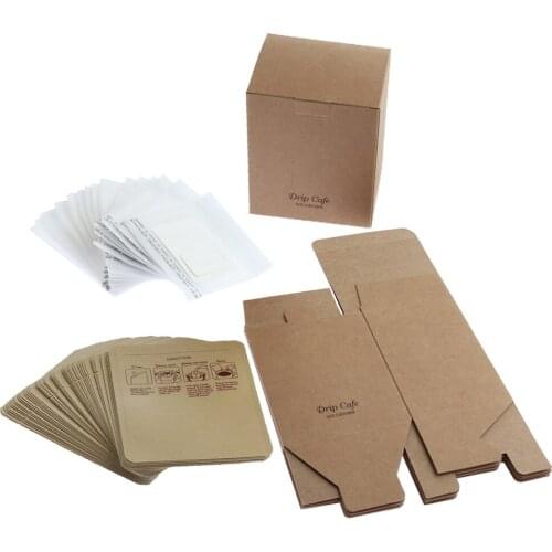 105 Pieces Hanging Ear Drip Coffee Filter Disposable Paper Bag Eco-friendly Travel Portable