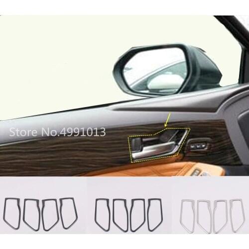 For Toyota Avalon XX50 2018 2019 2020 2021 Car Cover Sticker Trim Door Stainless Steel Inner Built Handle Bowl Frame Lamp 4pcs