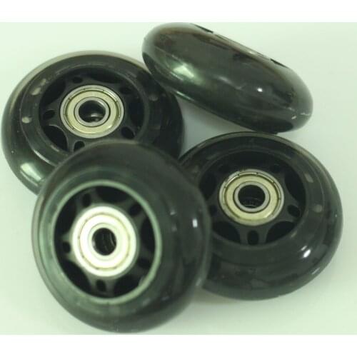 Four DIY Camera Dolly Track wheels table top skater rig rubber wheels bearings (pack of 4)