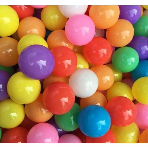 5.5cm Eco-Friendly Colorful Ball Pits Soft Plastic Ocean Ball Transparent Water Ocean Wave Ball Toys For Children Kid Baby