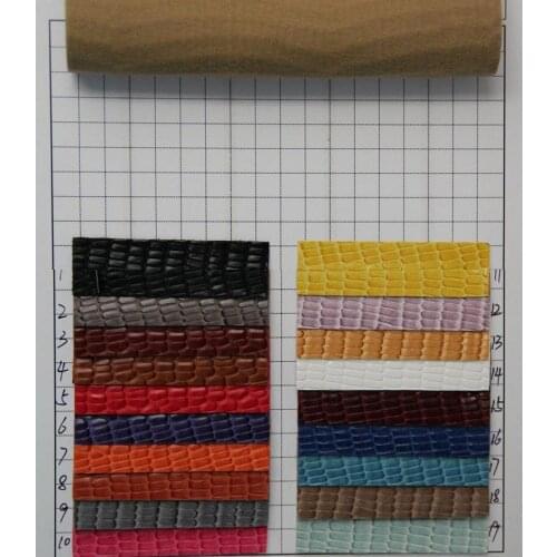 Artificial big lizards grain PU leather fabric fashion funiture sofa leather handbag leather material wholesale