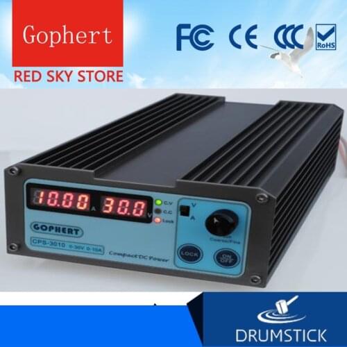 Smoothly Gophert CPS-3010 CPS-3010II DC Switching Power Supply Single Output 0-30V 0-10A 300W adjustable
