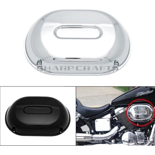 Motorcycle Chrome Air Cleaner Filter Cover For HONDA SHADOW SPIRIT VT750 DC 2001-2007 BLACK WINDOW 2000-2007 OEM Protetcor Cap