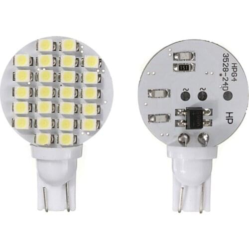 20pc/lot T10 24SMD 1210 Reading Light Door Light License Plate Light Stepwell Footwell Light w168 w169 w245 w246 w203 w204