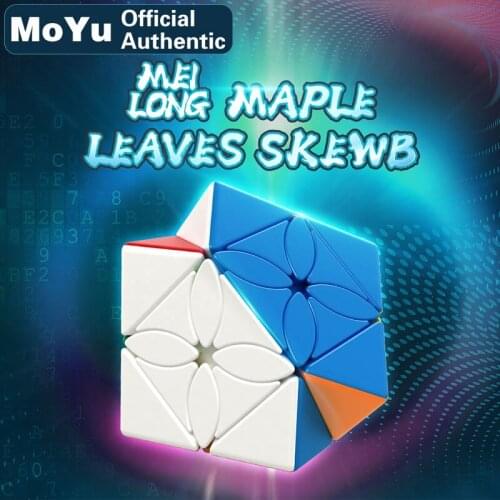 MoYu MeiLong Maple Leaves Skewed Magic Cube Ivy Skewbcube Professional Neo Speed Cube Puzzle Antistress Educational Toys