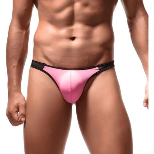 Men Thong G-string Ice Silk Ultra-thin Sexy Transparent Gay Panties Bikini String Homme Tanga Exotic T-back Underwear Plus Size
