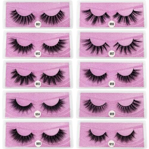 Wholesale Eye lashes 20/30/50/100pcs 3D Mink Lashes Natural False Eyelashes Long Set faux cils Bulk Makeup fake lash
