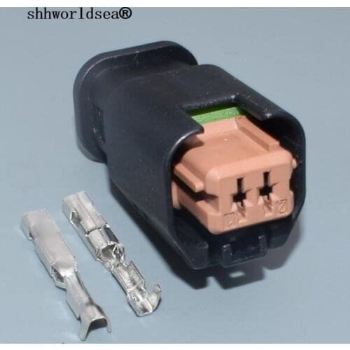Shhworldsea 2/5/10/30/50 2 pin car Sensor Plug auto electric wiring electrical cable connector 1801175-6 for Peugeot Citroen