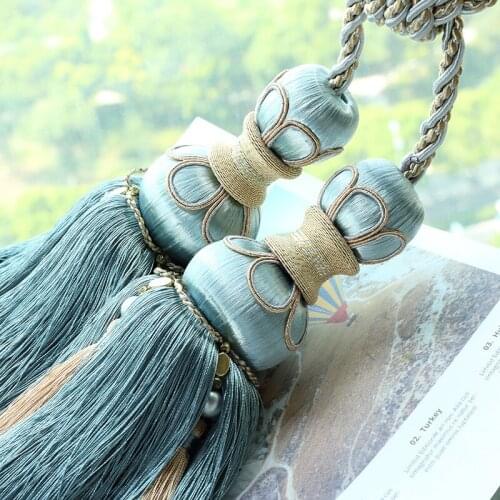 Curtain Bandage Rope Hanging Ball European Curtain Hook Wall Hook Tassel Hanging Ball Hanging Ball Tassel Living Room Creative
