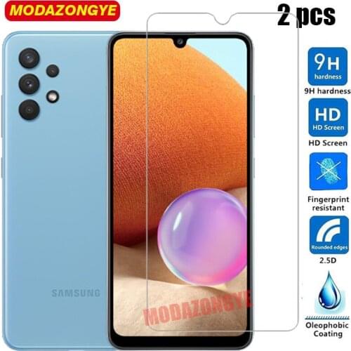 2 pcs Tempered Glass For Samsung Galaxy A32 4G Glass Screen Protector For Samsung A32 A52 A72 A325F Glass Film