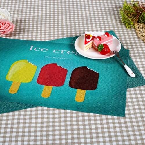 1pc 45.5x30cm PVC food mat waterproof table mat placemat insulation mat table mat bowl mat