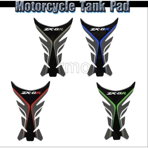 3D Logo Motorcycle Sticker Tankpad Sticker Tank Pad Motorbike Racing Protector Decals For Kawasaki Ninja ZX6R