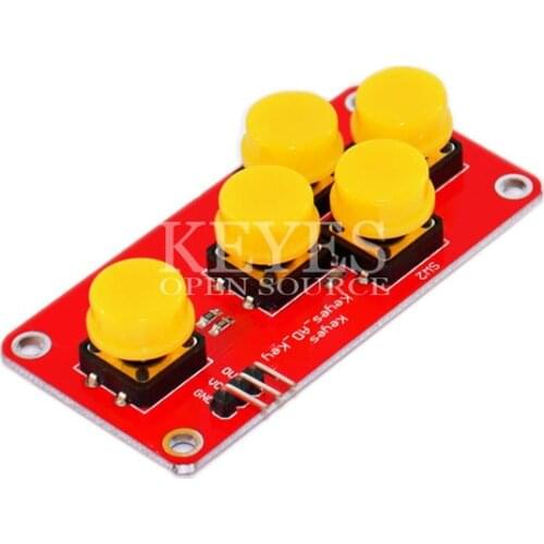 5pcs AD Keyboard Simulate Five Key Module Analog Button for Arduino Sensor Expansion Board