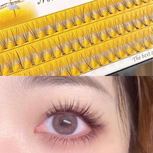 60 cluster/box Individual eyelashes, Cluster eyelash extension tool,3D lashes natural false eyelashes wholesa