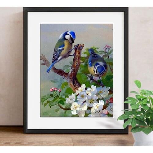 Diamond Painting Cross Stitch Birds Diamond Embroidery Animals 5D DIY Mosaic Full Drill Decoration Home