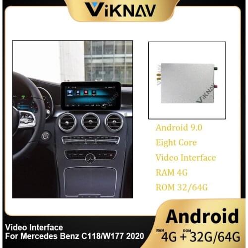 Android Car GPS Navigation Decoding Box Multimedia For-Mercedes Benz C118/W177 2020 Video Interface